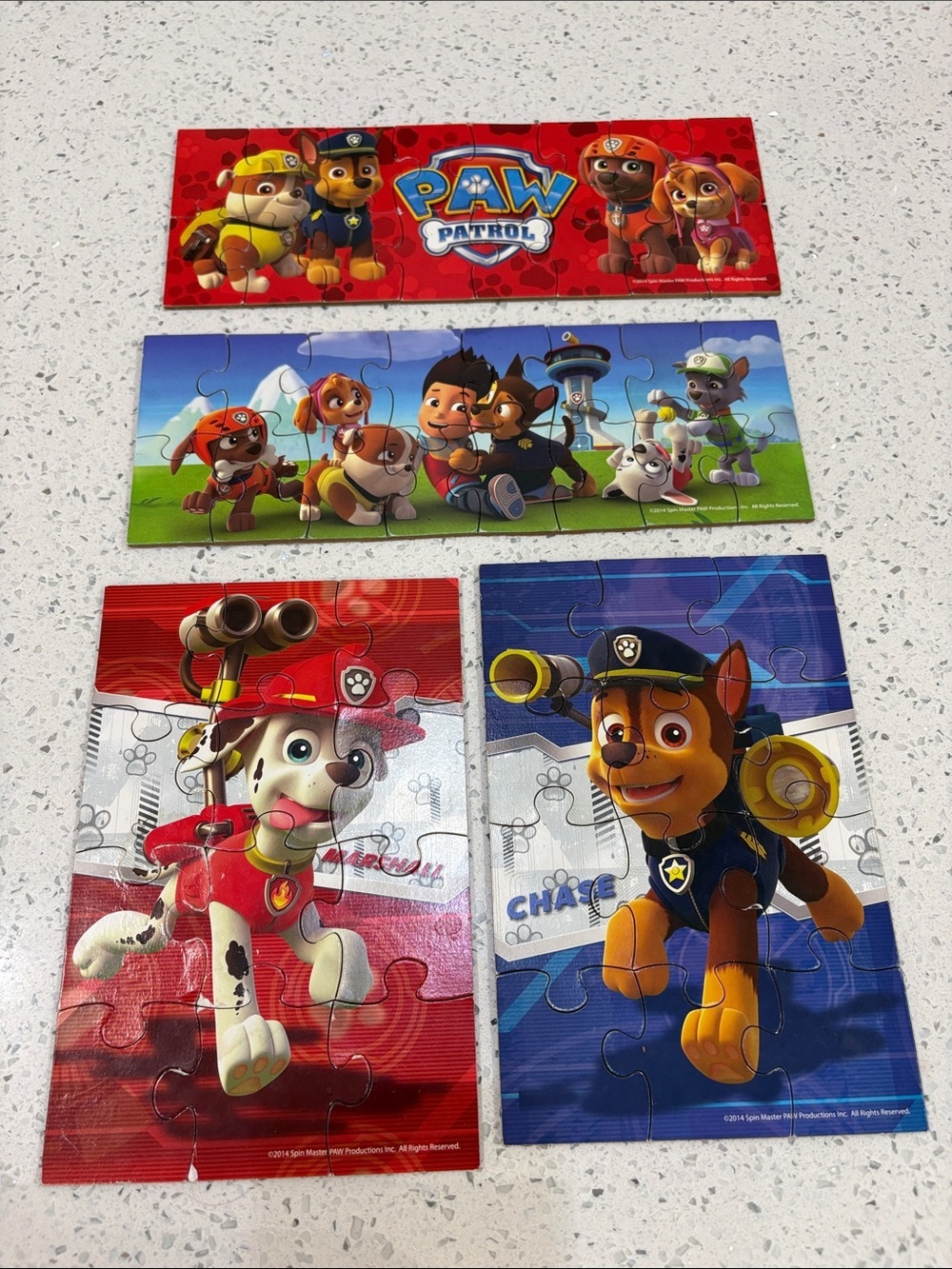 Paw Patrol Puzzle Panels - Red, Blue, Green